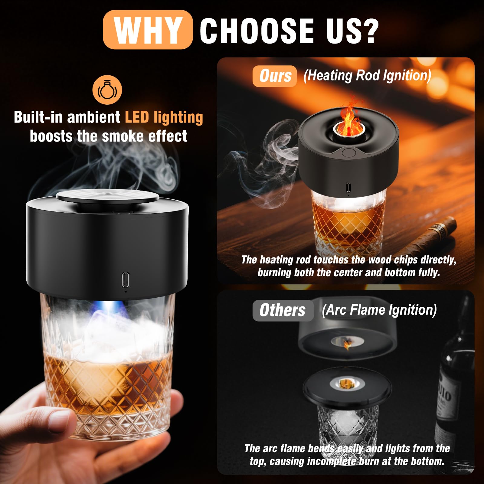 Silkchio wood-chip flavors collection enables rich, personalized smoke profiles for cocktails and coffee.