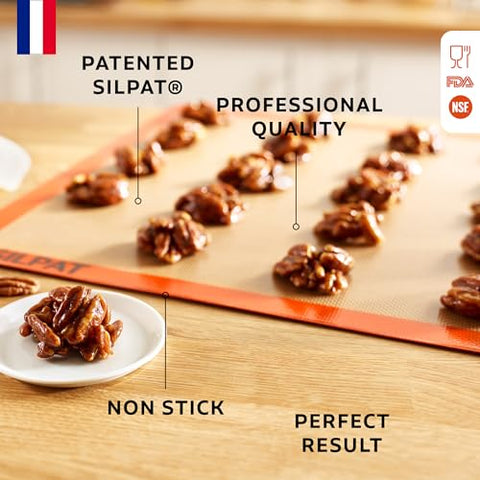 Silpat demonstrates even heat distribution for uniform browning