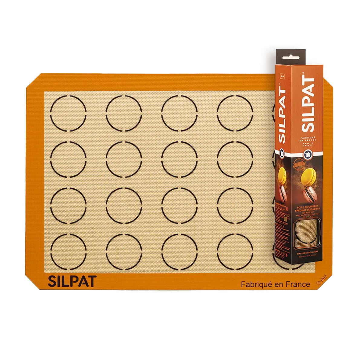Silpat macarons 20 circles enable precise spacing for consistent baking.