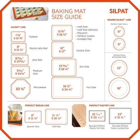 Silpat made in France, trusted by chefs for non-stick reliability.
