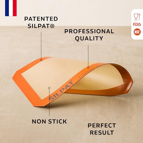 Silpat non-stick surface helps release sticky dough with ease.