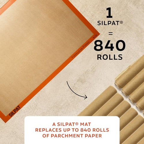 Silpat non-stick baking mat on a fullsize sheet pan