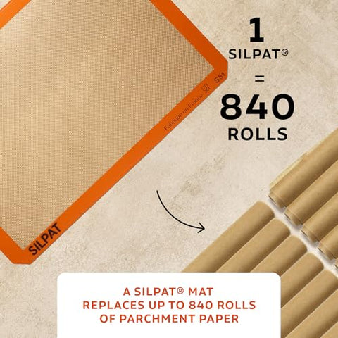 Silpat premium mat in oven use ensures even baking results
