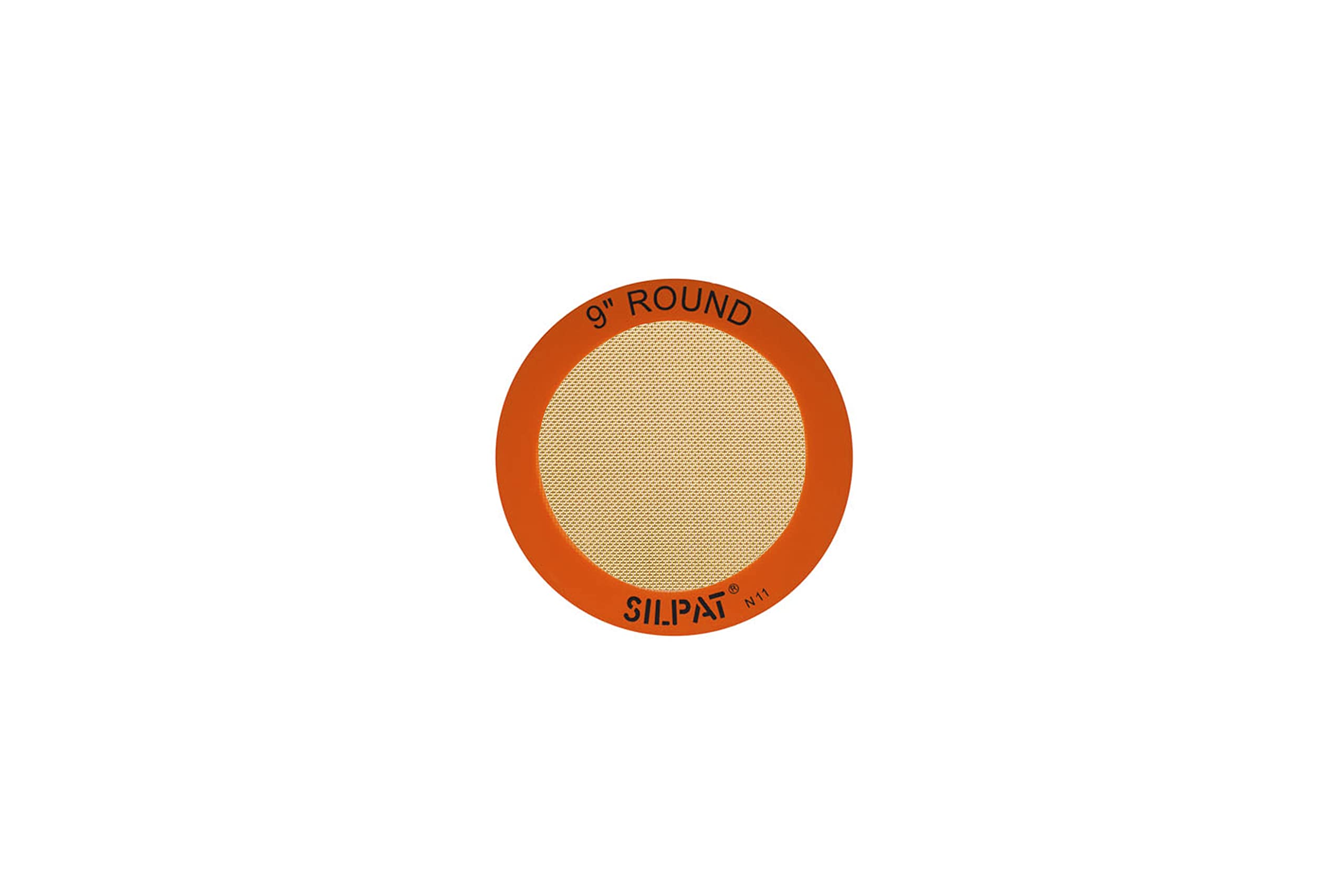 Silpat round 9-inch baking mat offers non-stick release for round cakes.