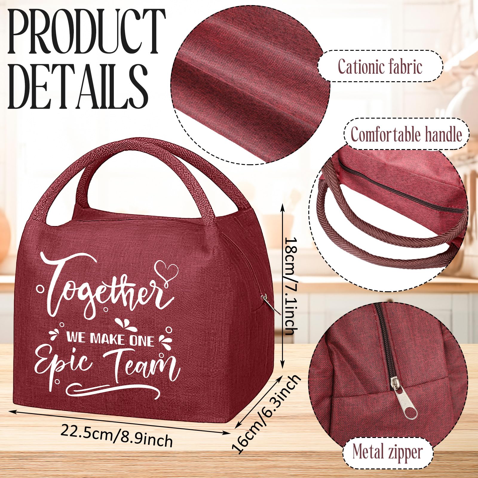 SilTriangle insulated lunch bag outer Oxford cloth showing durability and waterproofing.