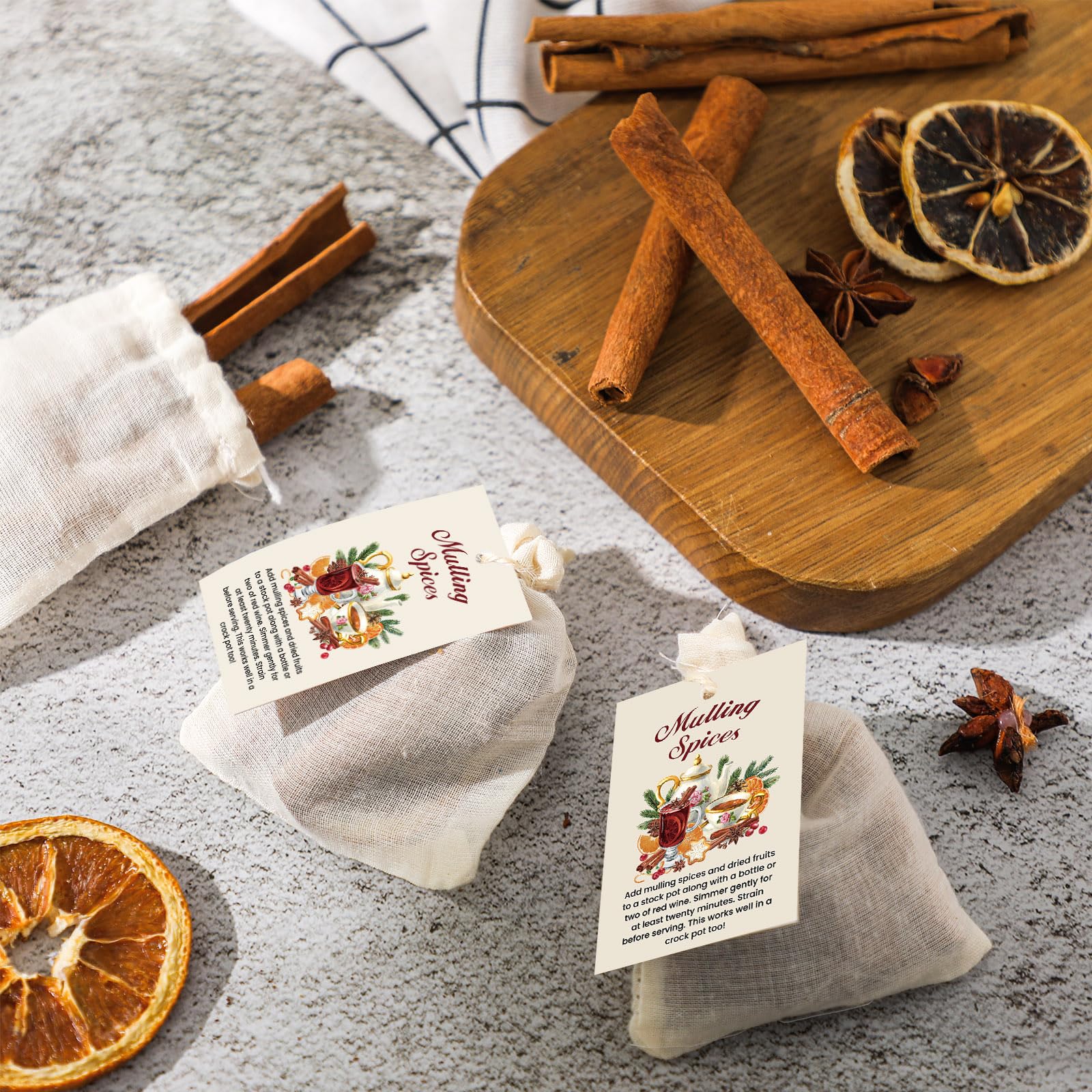 SilTriangle spice bag kit packaging: compact set ideal for party favors and gifts.