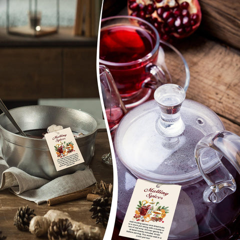 SilTriangle bundles used to brew cider, wine, or herbal tea with aromatic spices.