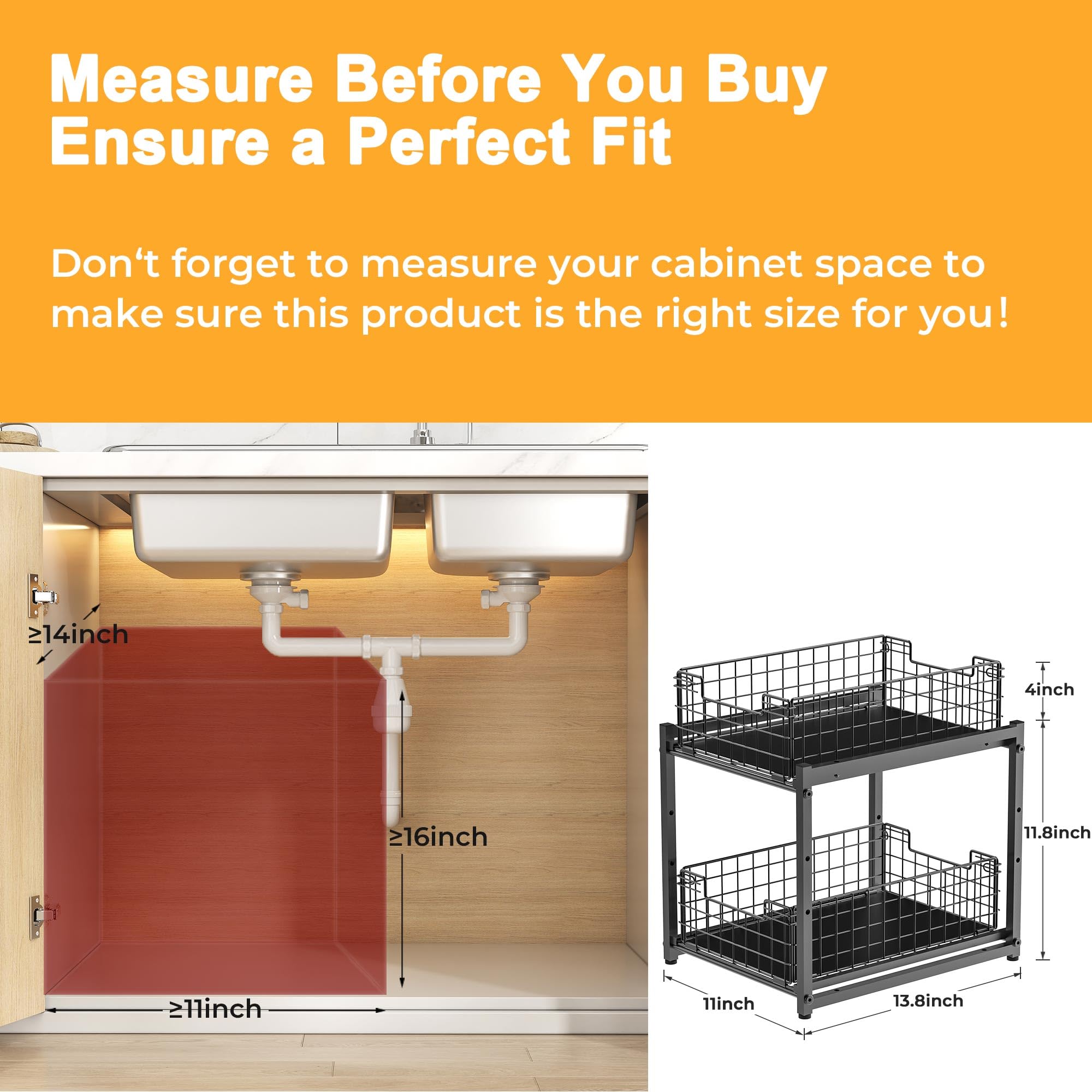 SILUB kitchen and bathroom spice rack storage keeps bottles organized and reachable.