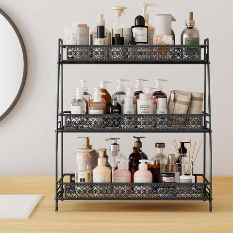 SILUB Vintage 3-Tier Spice Rack durable enamel close-up shows scratch resistance.
