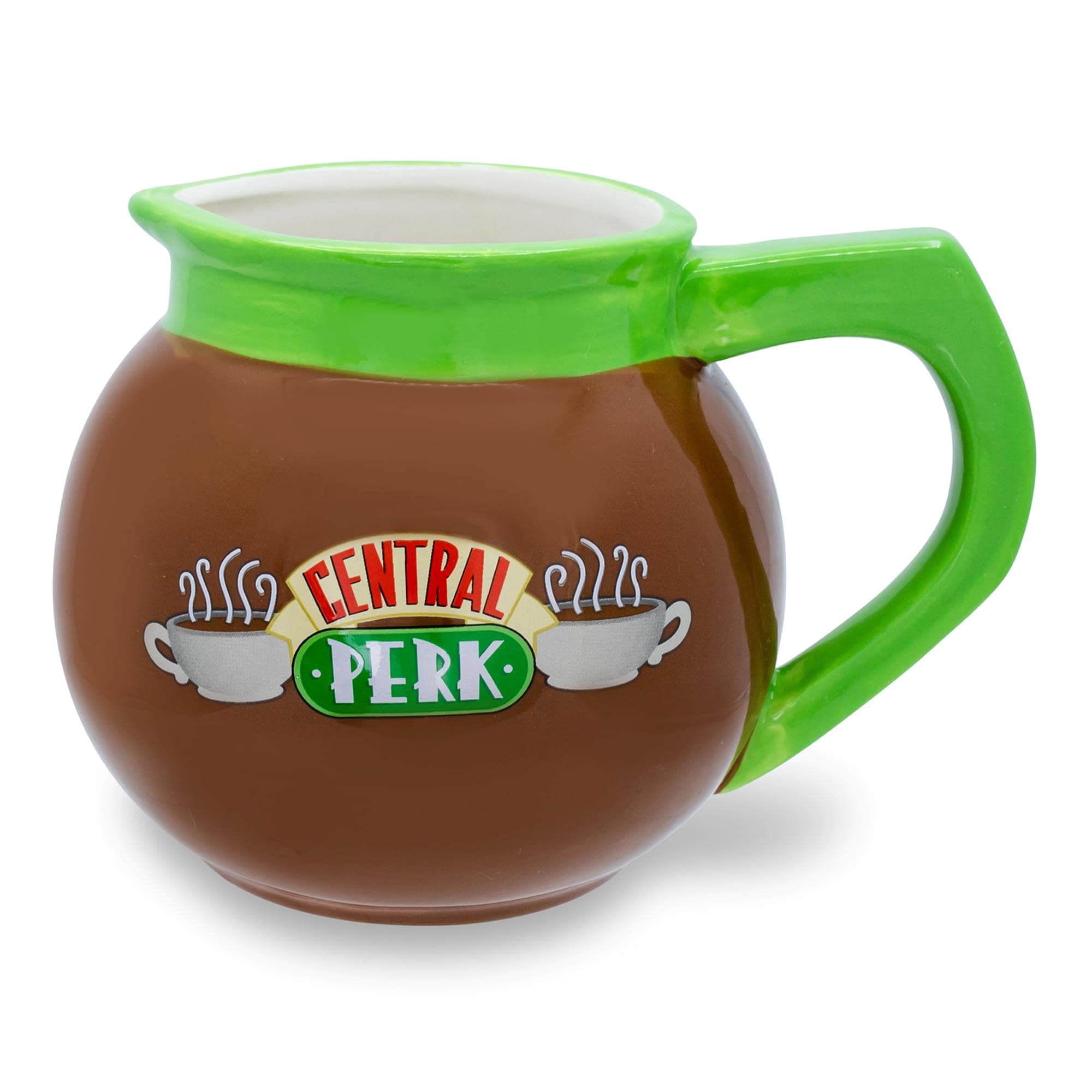 Silver Buffalo 3D sculpted mug with Central Perk shape, great for display