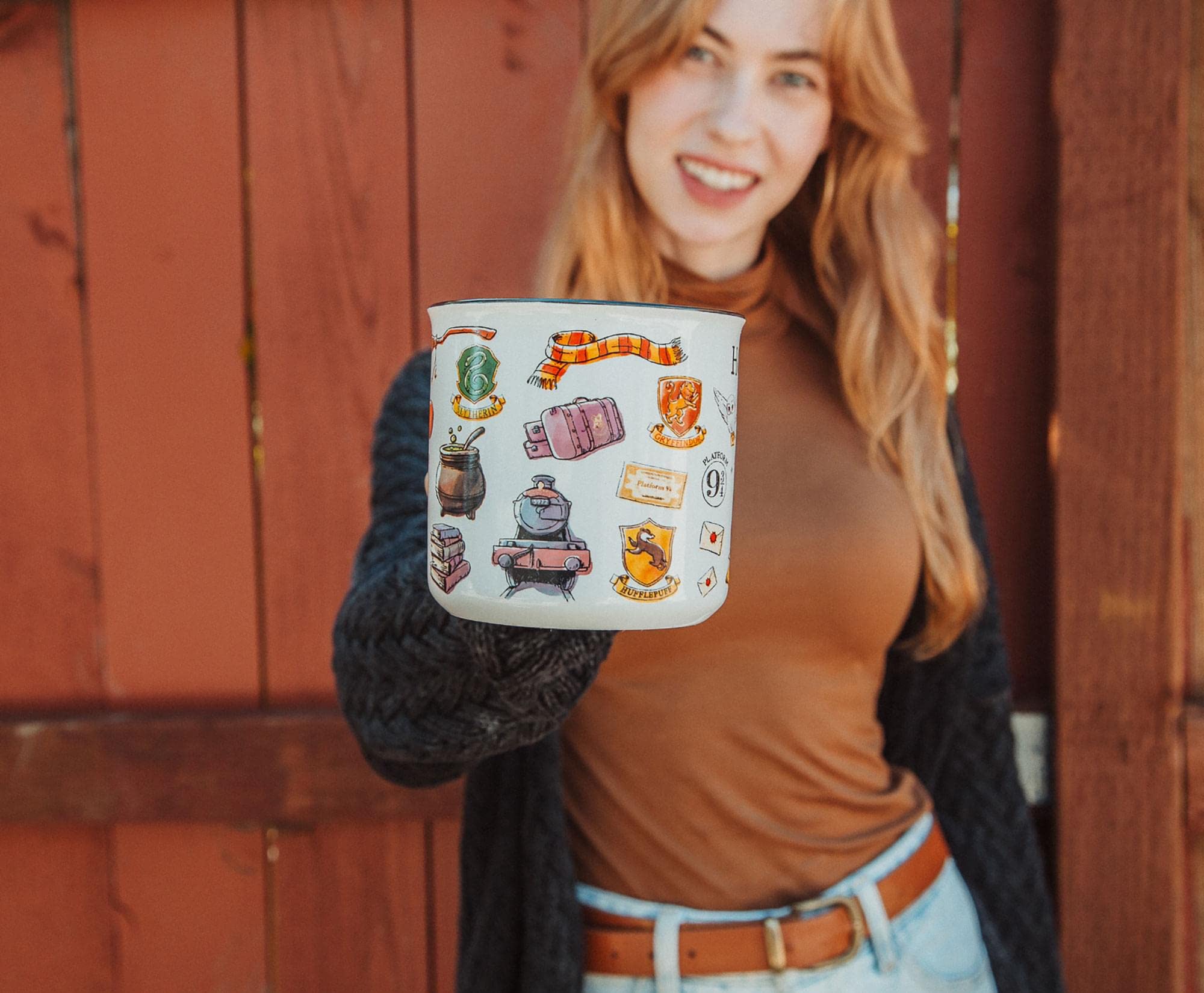 Silver Buffalo BPA-free mug safe for microwave and top-rack dishwasher for easy care.