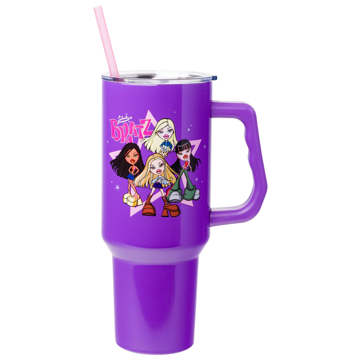 Silver Buffalo Bratz tumbler core group front star for vibrant fandom on the go