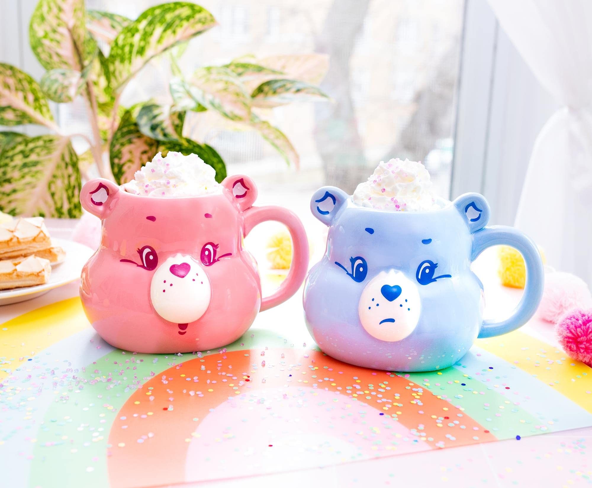 Silver Buffalo Care Bears Grumpy Bear logo mug great gift for fans.