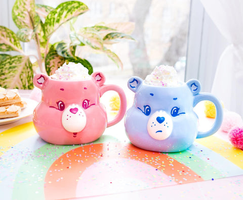 Silver Buffalo Care Bears Grumpy Bear logo mug great gift for fans.
