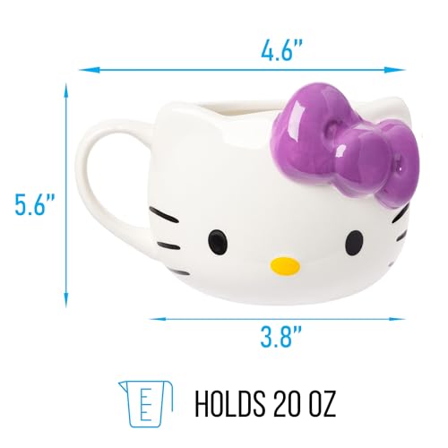 Ceramic mug, 20 ounces, Silver Buffalo Hello Kitty design