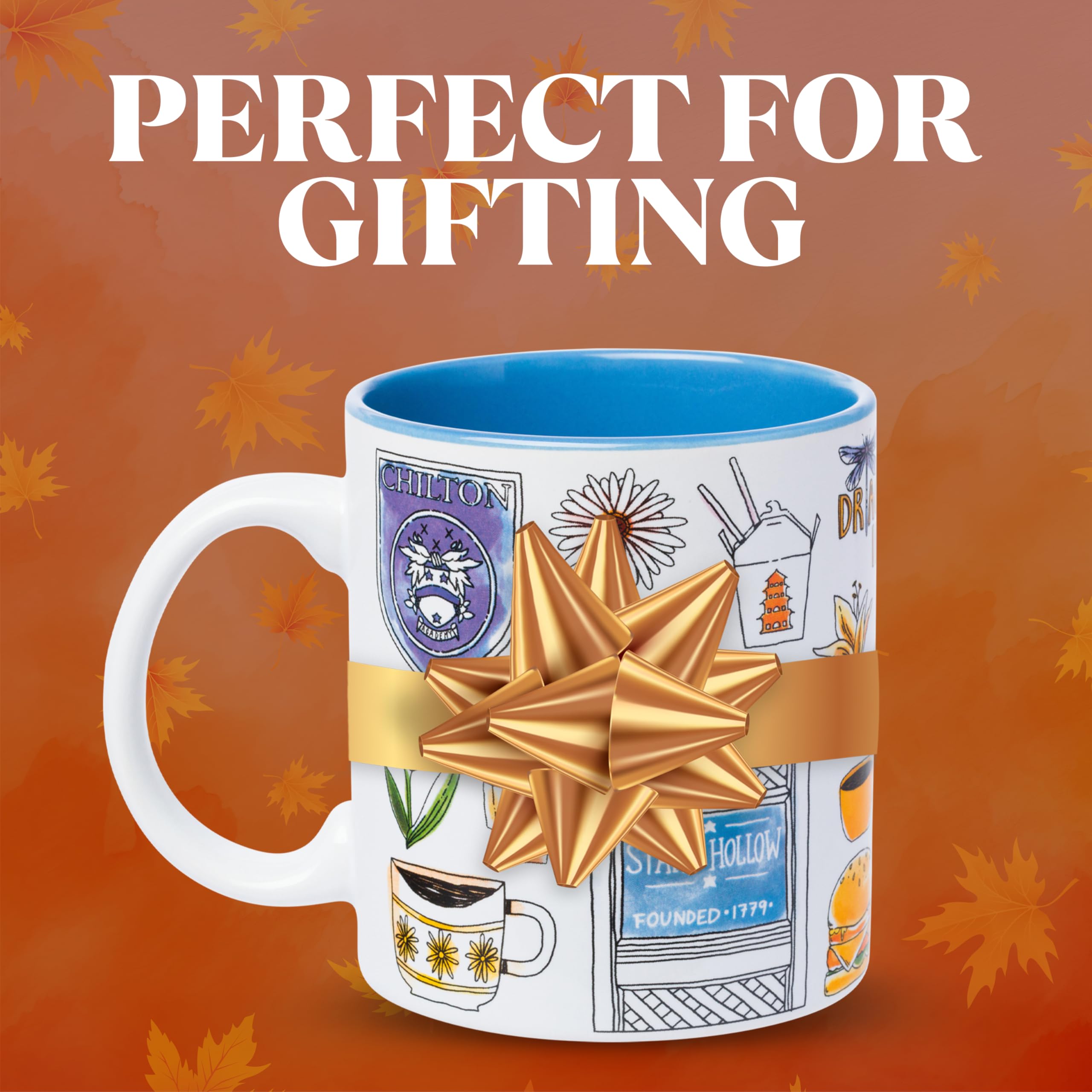 Silver Buffalo 20oz mug, ideal for coffee, tea, or cocoa.