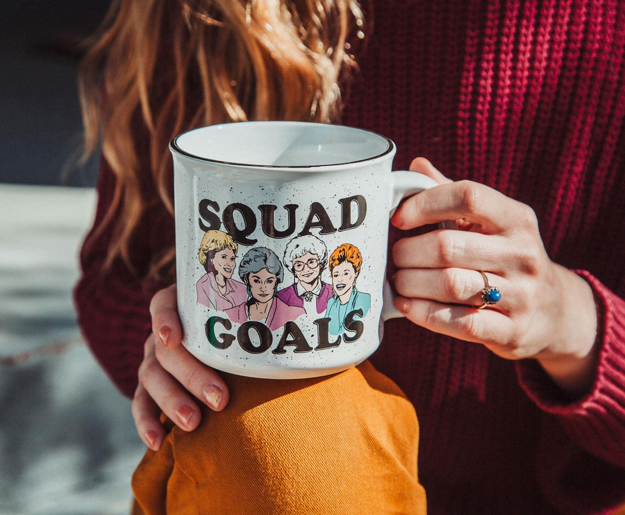 Silver Buffalo Golden Girls mug is a gift-ready option.