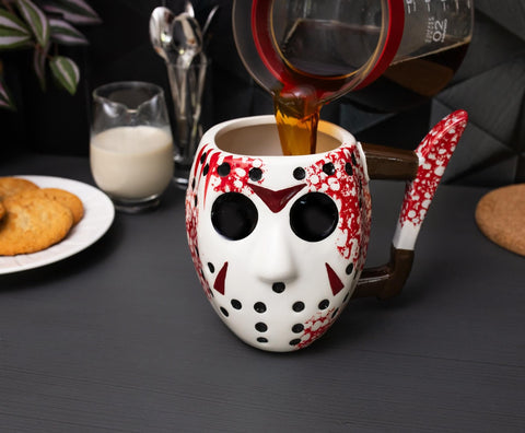 Silver Buffalo detailed 3D mug enhances display on a shelf.