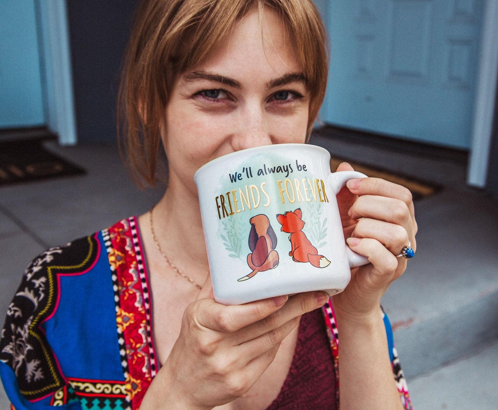 Silver Buffalo Fox and the Hound camper mug 20-ounce capacity for generous servings.