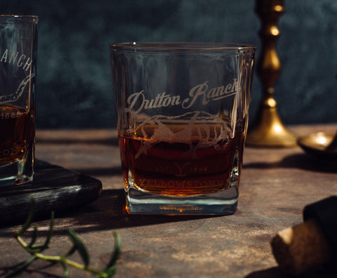 Silver Buffalo Dutton Ranch 9-ounce capacity shown on bar counter.