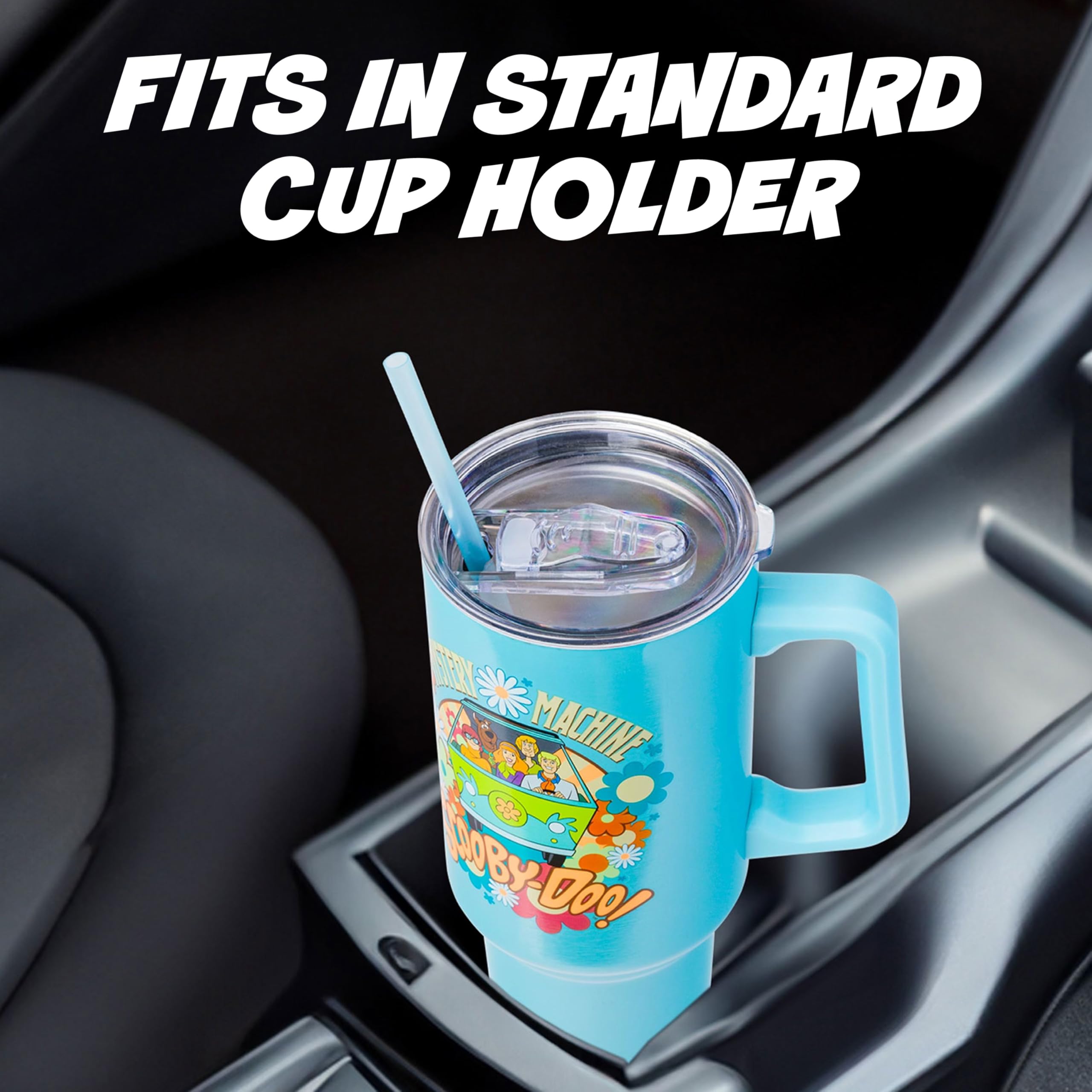 Fits standard cup holders for easy on-the-go use.