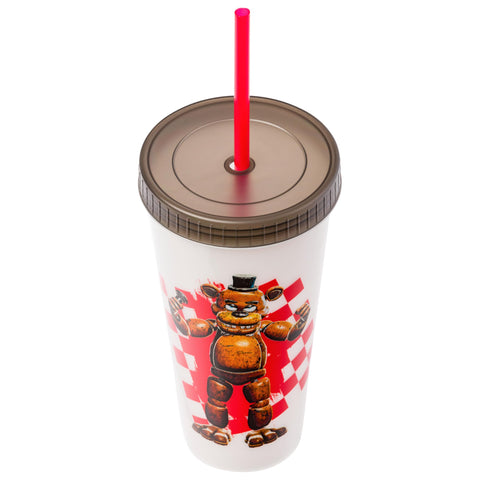 Silver Buffalo FNAF color-change tumbler shows color shift when liquid is added