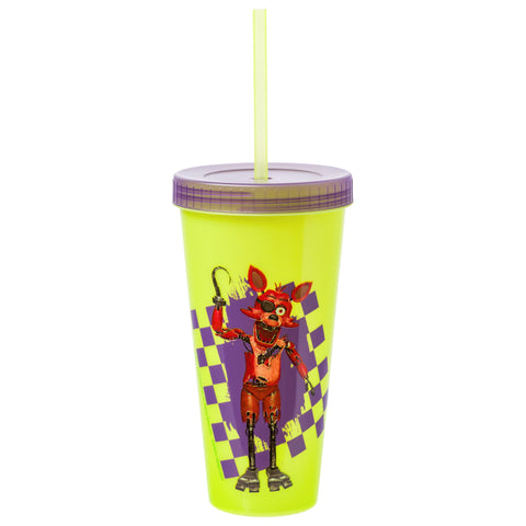 Silver Buffalo FNAF tumbler perfect for road trips and sports events