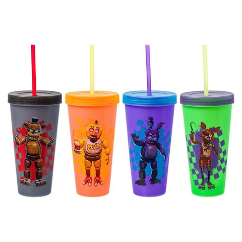Silver Buffalo FNAF tumbler Bonnie color-change design for daily use