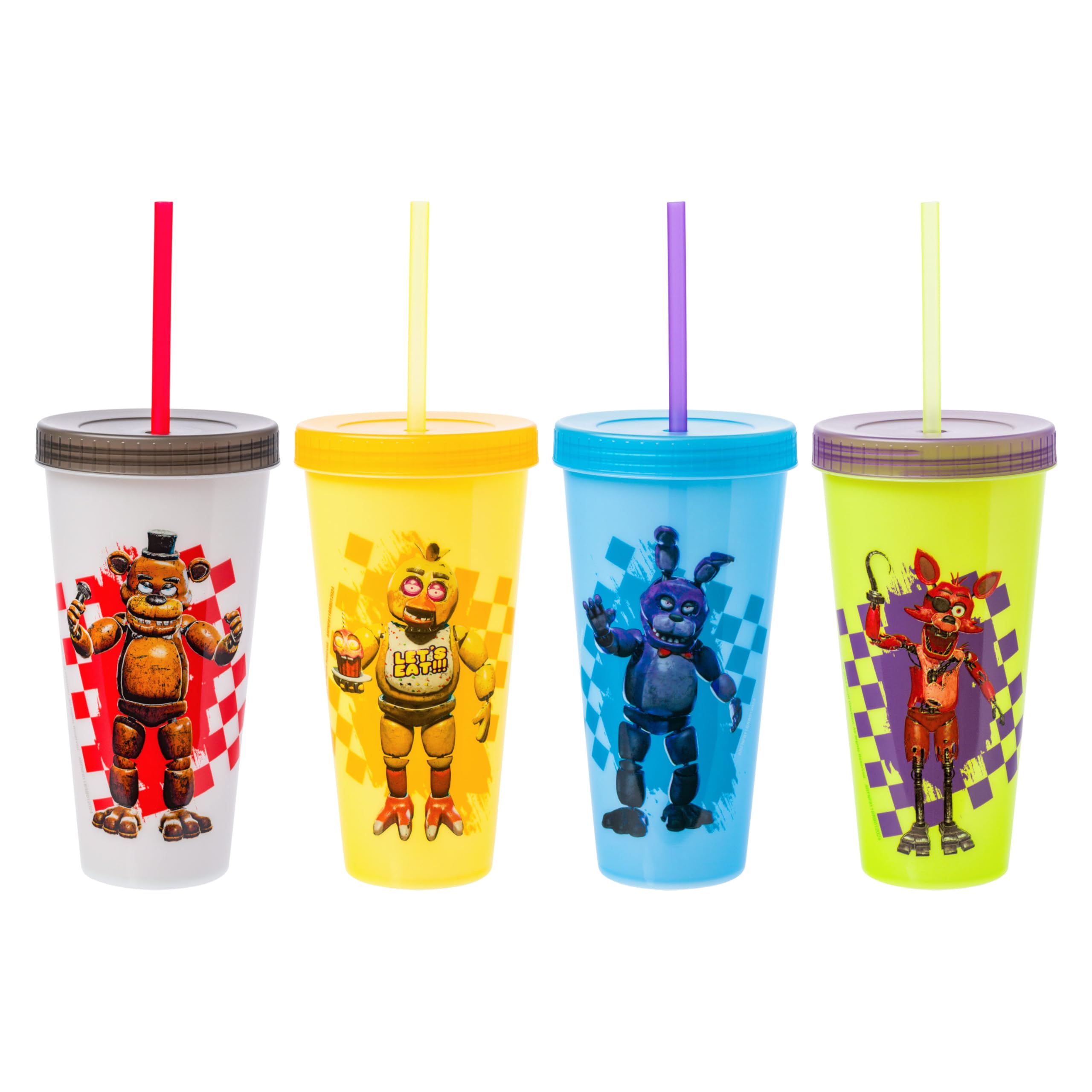 Silver Buffalo FNAF tumbler Freddy Fazbear color-change for on-the-go hydration