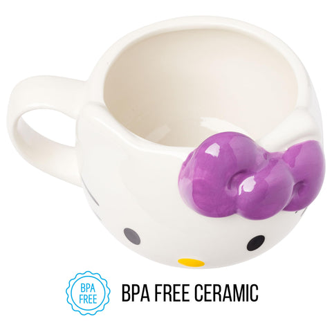 Gift-ready Silver Buffalo mug ideal for Hello Kitty fans