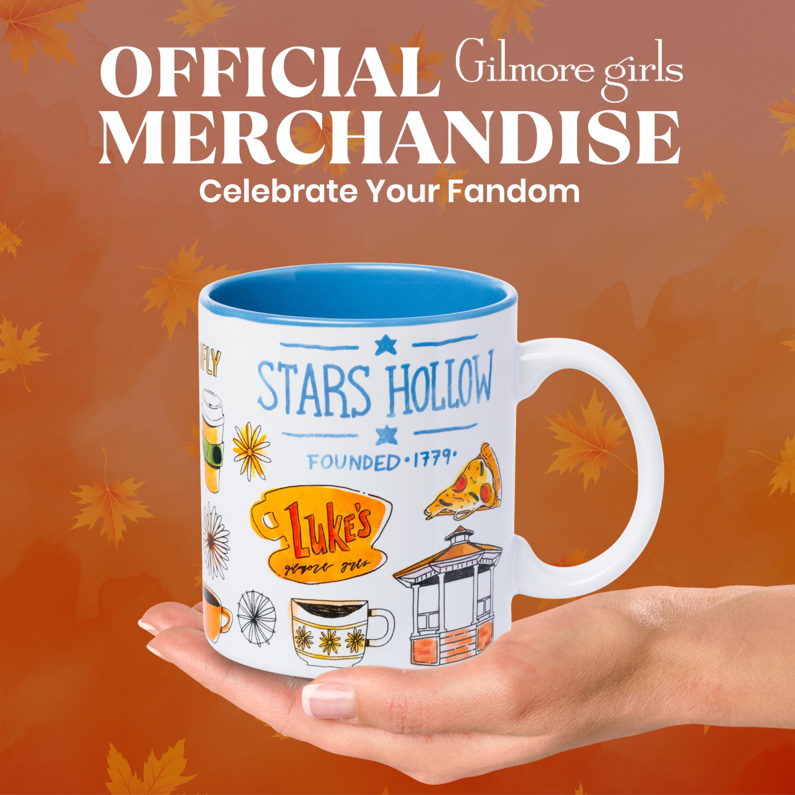 Silver Buffalo Gilmore Girls merch mug, perfect for binge-watching rituals.