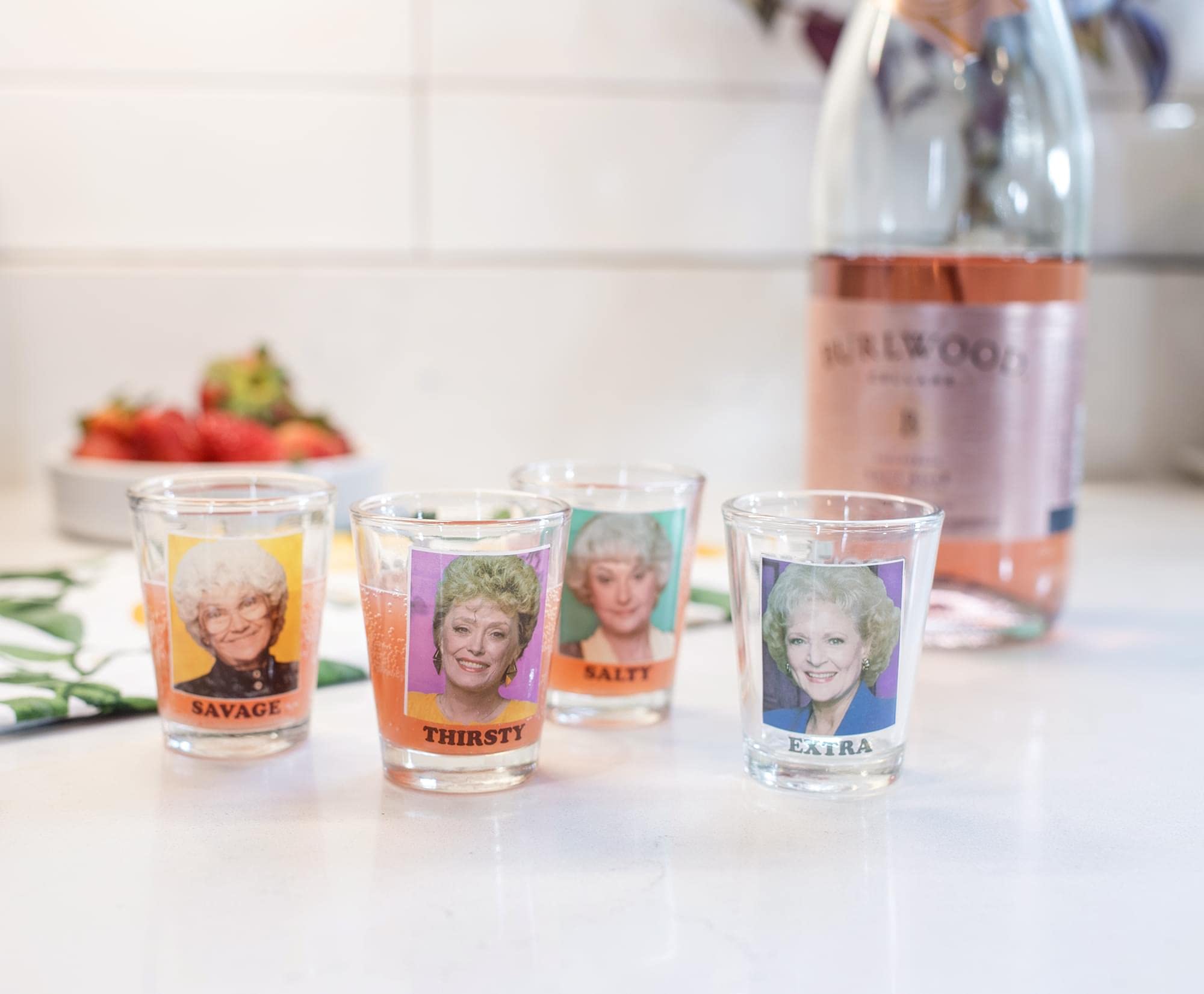Silver Buffalo The Golden Girls 1-5oz mini glass supports precise shots and compact serving.