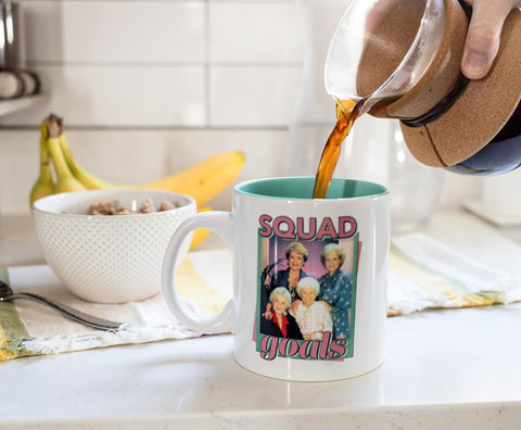 Oversized 20-ounce Silver Buffalo Golden Girls mug for generous servings