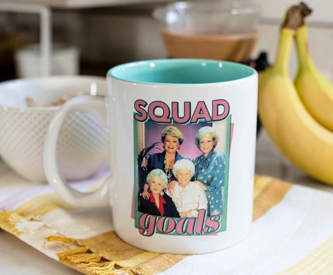 Large ergonomic handle on Silver Buffalo Golden Girls mug for comfort