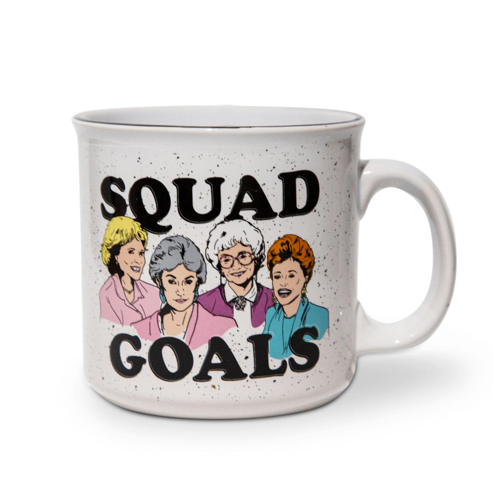 Silver Buffalo Golden Girls mug features four characters for fans and decorative display.