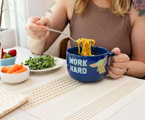 Silver Buffalo Grogu mug doubles as a bowl for ice cream or noodles.