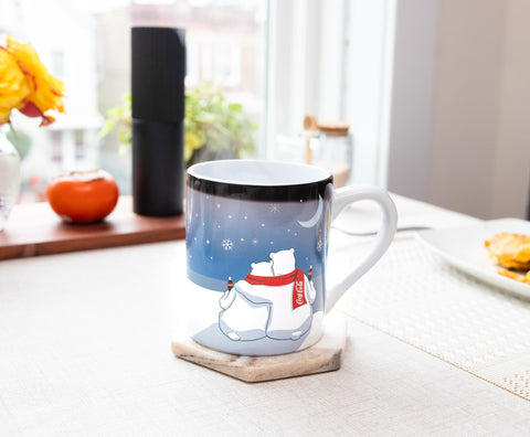 Silver Buffalo hand-wash-only mug protects the heat-reveal artwork.