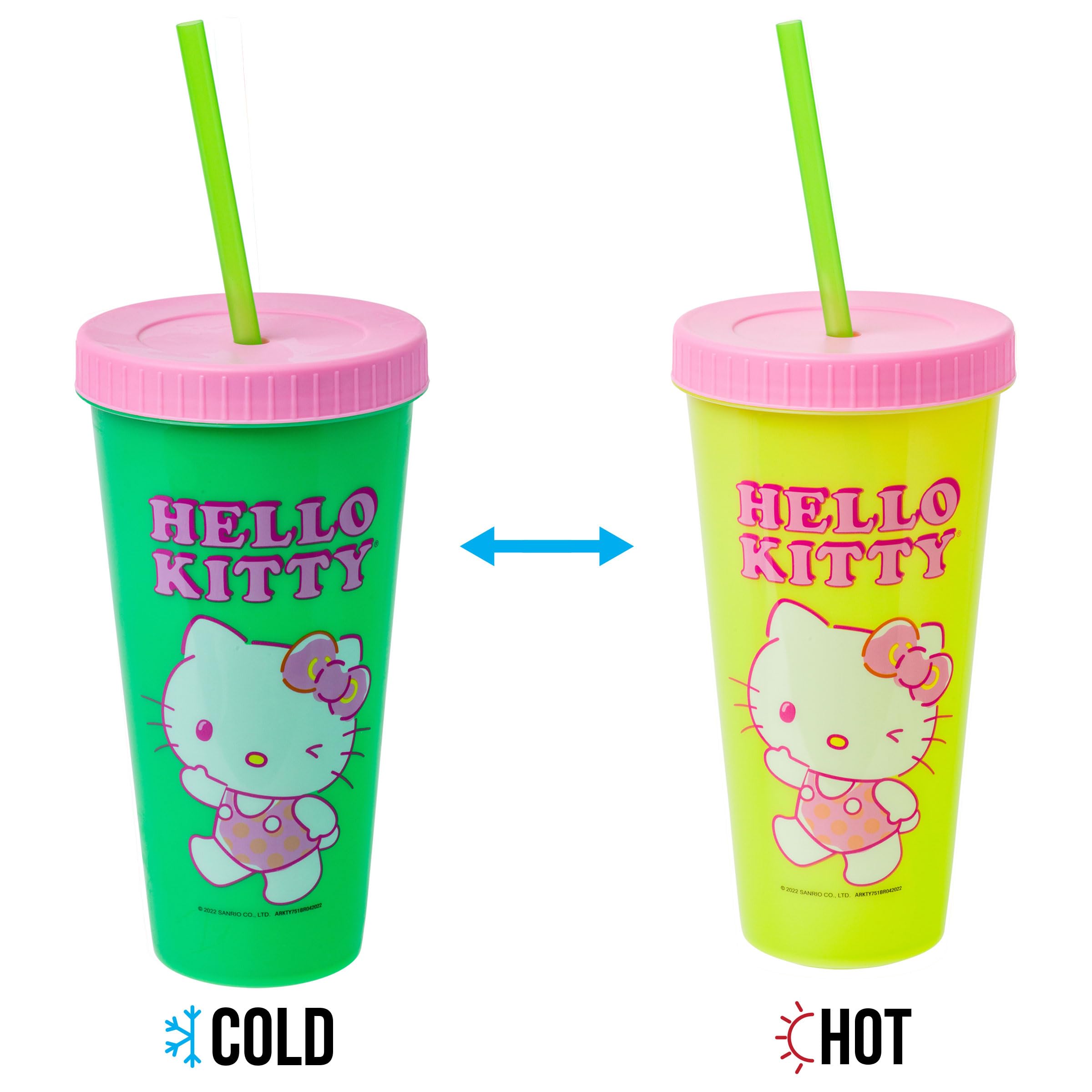 24-ounce Silver Buffalo Hello Kitty tumbler ready for refills during outings