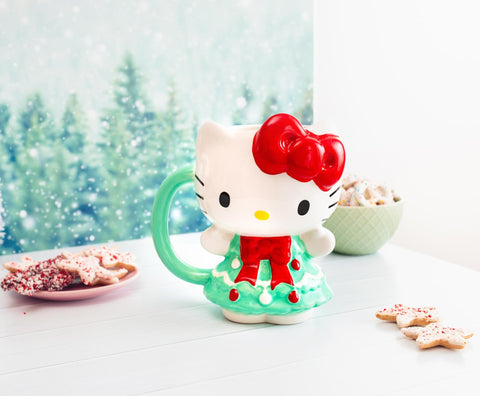 3D sculpted Hello Kitty character adds festive charm to mug