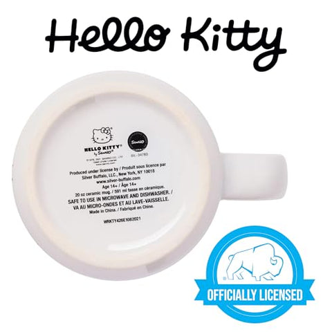 20-ounce ceramic mug holds generous servings for daily use