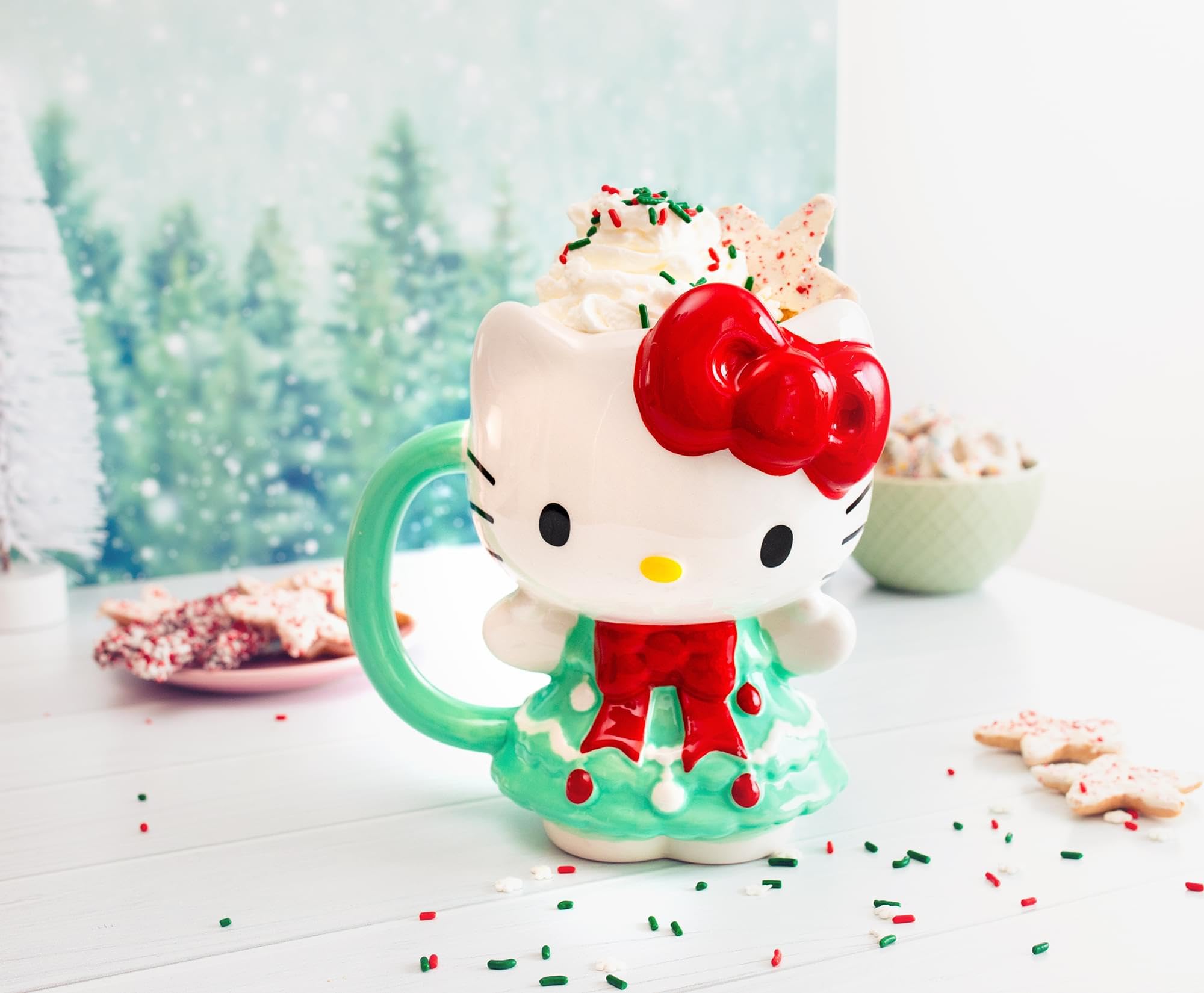 Hello Kitty mug as desk decor or small storage