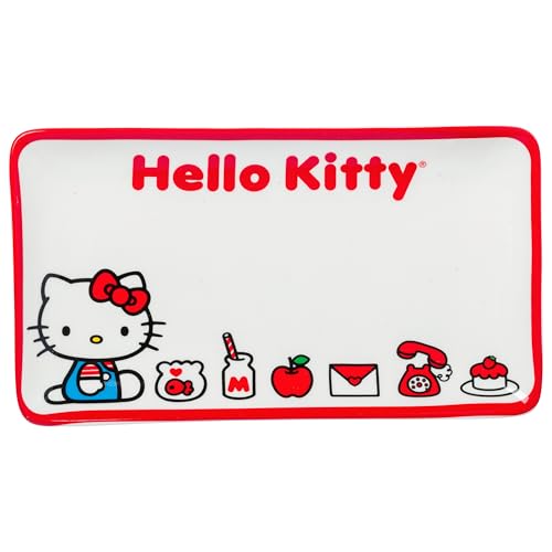 Silver Buffalo dipping sauce dish with Hello Kitty interior, perfect for dipping sauces and appetizers.
