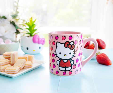 Silver Buffalo Hello Kitty mug studio shot, a gift-worthy Sanrio edition.