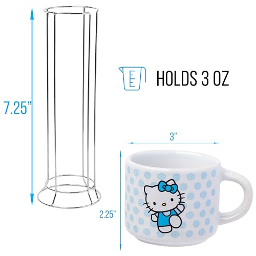 Silver Buffalo Hello Kitty green polka dot mug, 3 oz.