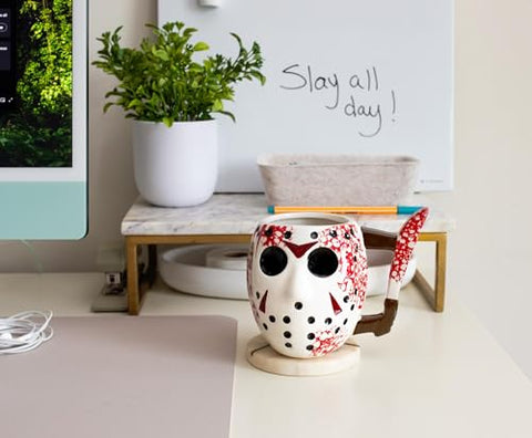 Silver Buffalo Jason mug makes a striking gift for fans.