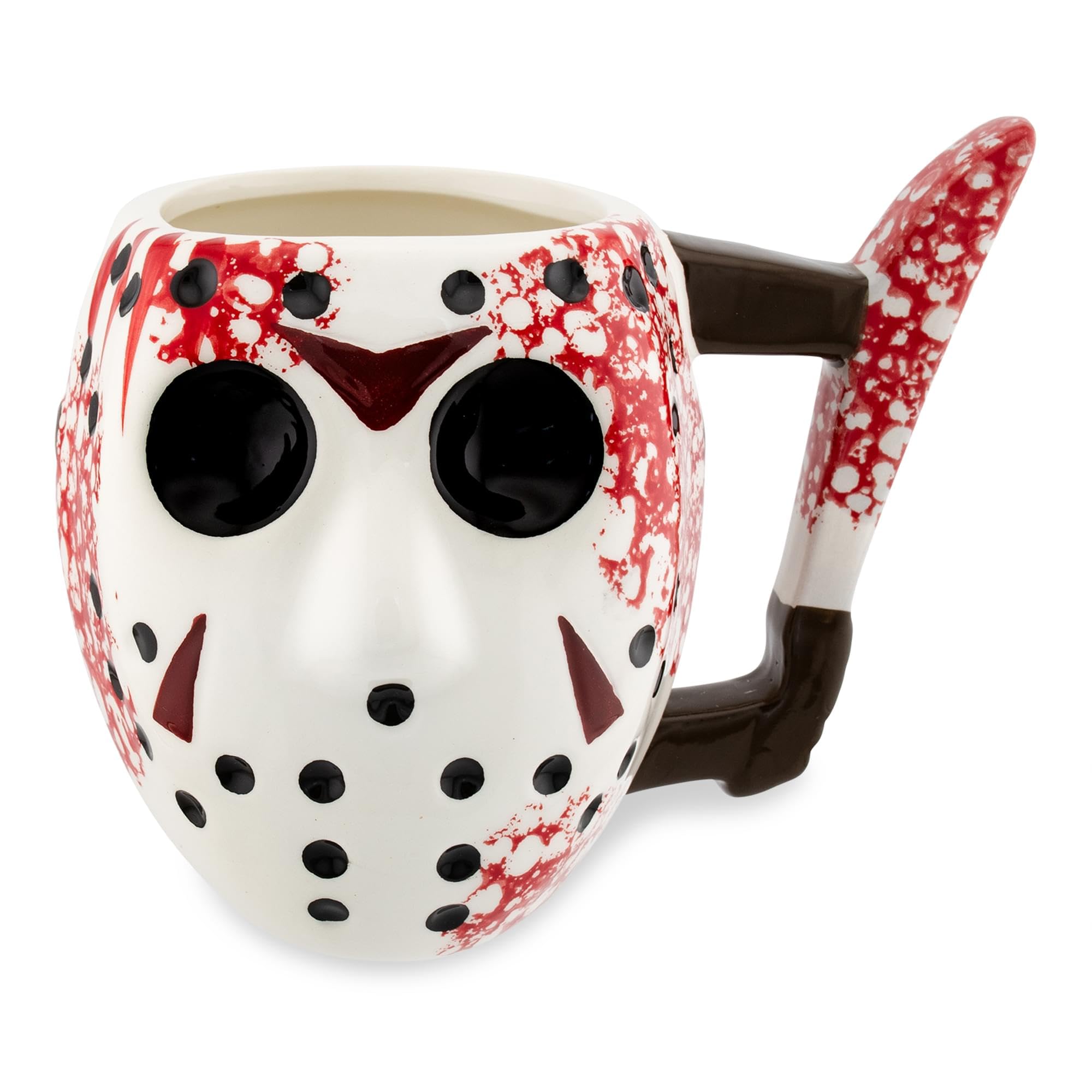 Silver Buffalo knife-handle mug adds edgy style to desk coffee.
