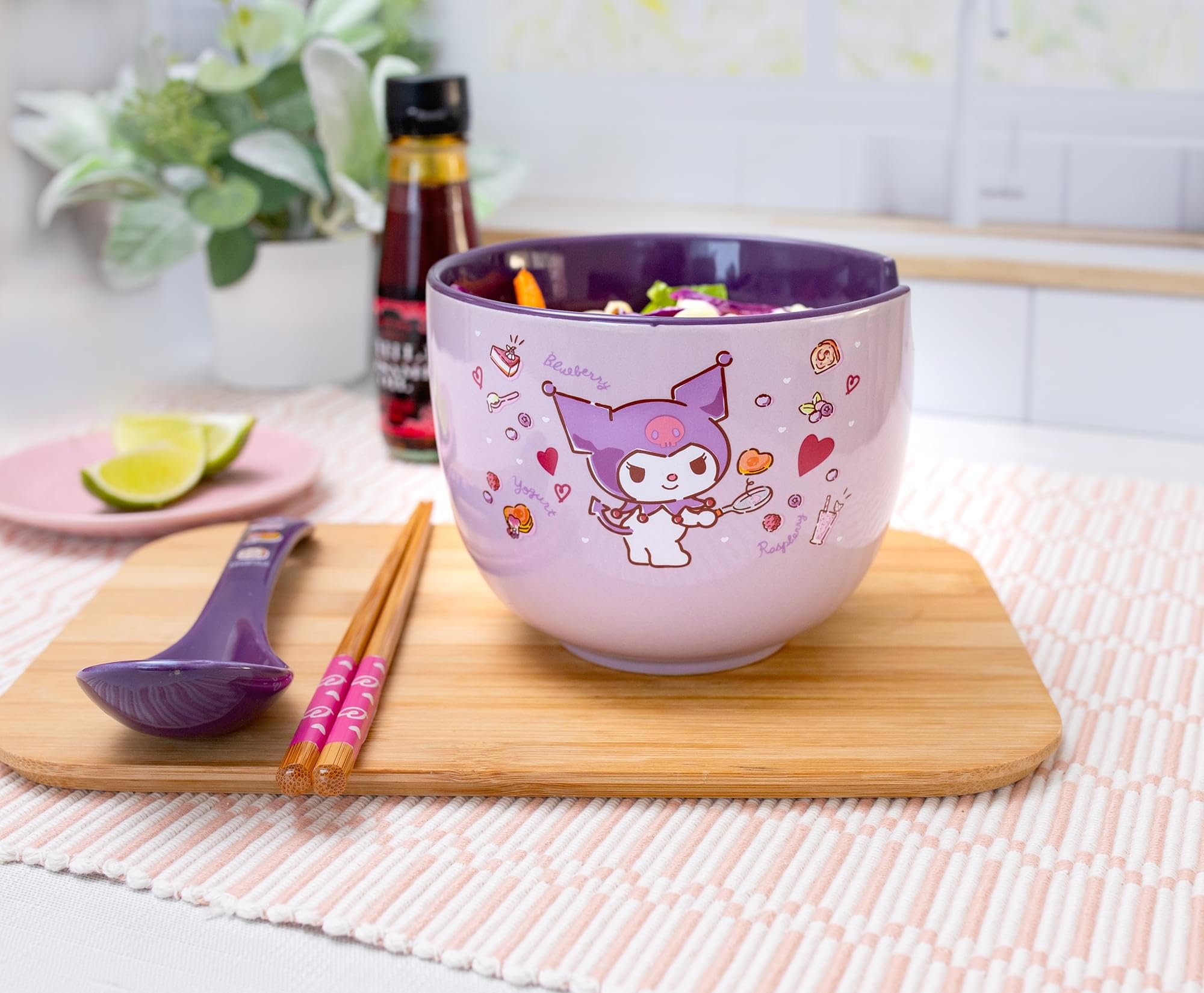 Chopsticks and bowl arranged together for a ready-to-use dining set
