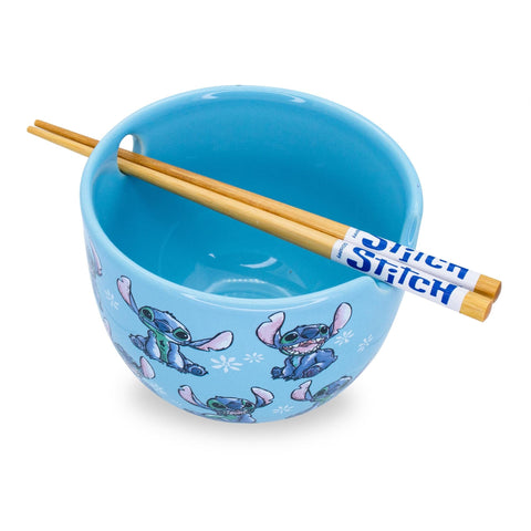 Silver Buffalo Lilo & Stitch wooden chopsticks for reusable, Earth-friendly meals.