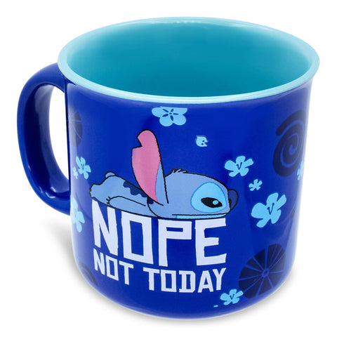 Silver Buffalo Lilo and Stitch mug close-up inscription No Nope Not Today