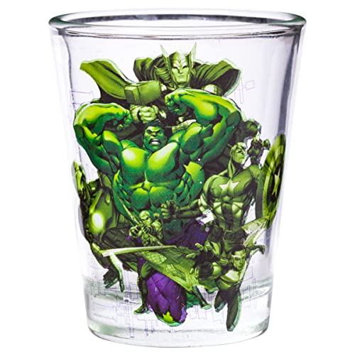 Silver Buffalo Marvel Avengers Iron Man mini glass enhances casual sips